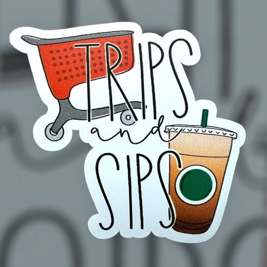 RTS TRIPS AND SIPS STICKER 3X3.5 - Do it yourself Transfers