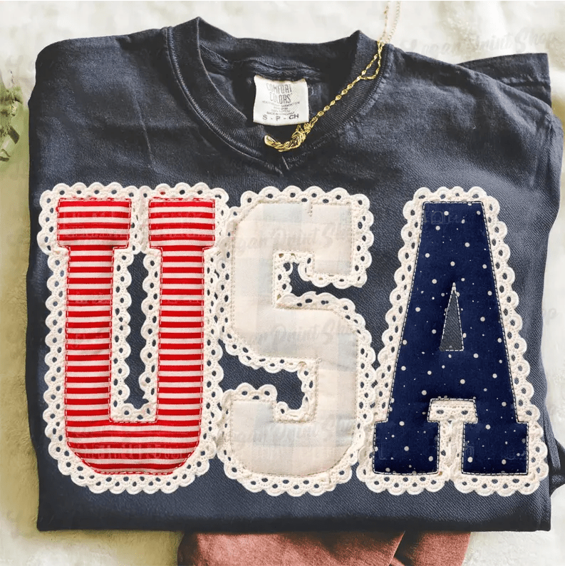 RTS USE RED WHITE BLUE FAUX DTF DIRECT TO FILM transfers ADULT 10X11.5 - Do it yourself Transfers