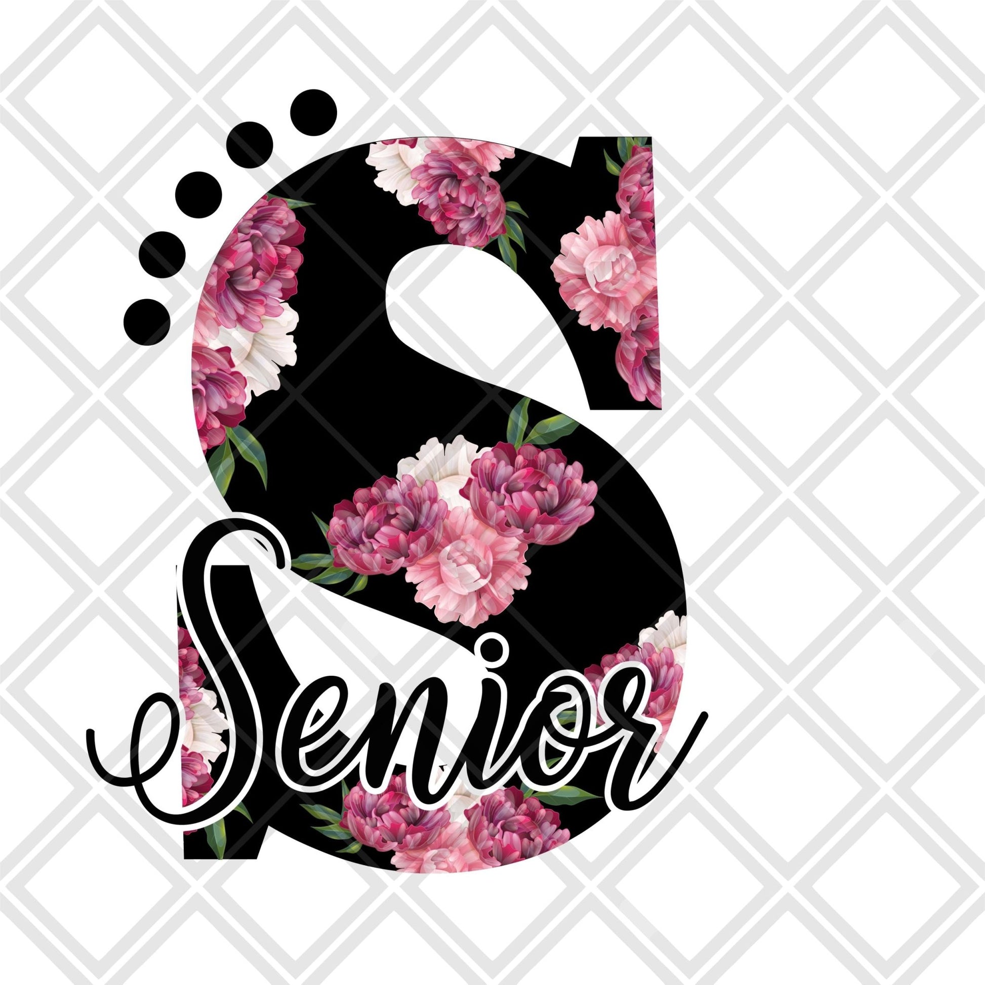 SENIORS S flowers DTF TRANSFERPRINT TO ORDER - Do it yourself Transfers