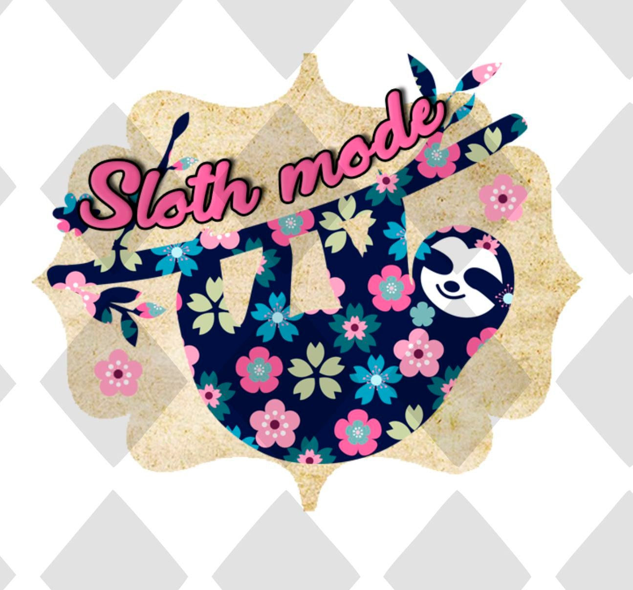 sloth mode png Digital Download Instand Download - Do it yourself Transfers