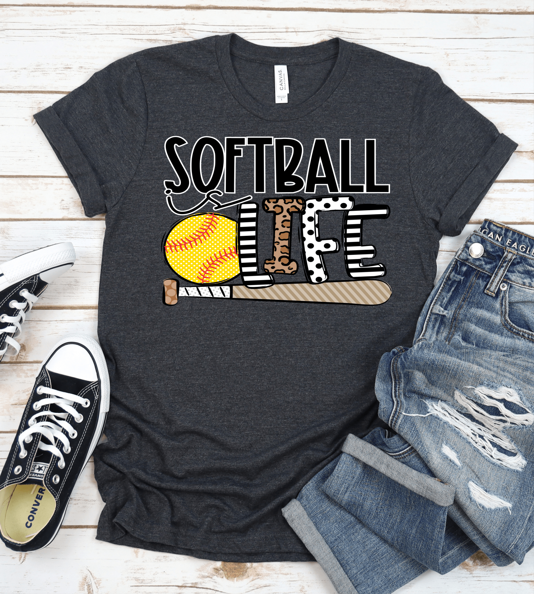 Softball is Life DTF TRANSFERSPRINT TO ORDER - Do it yourself Transfers