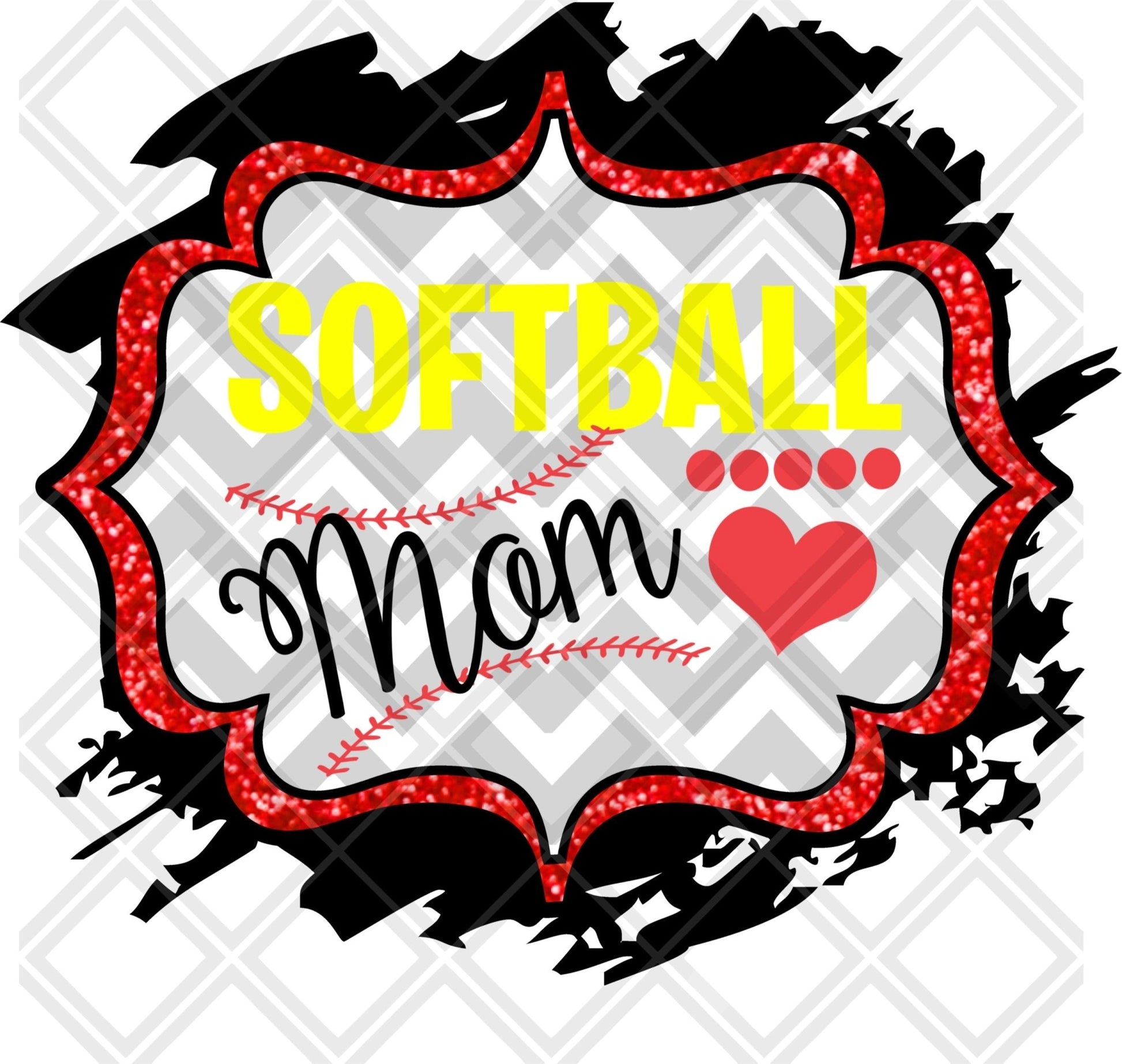 SOFTBALL MOM png Digital Download Instand Download - Do it yourself Transfers