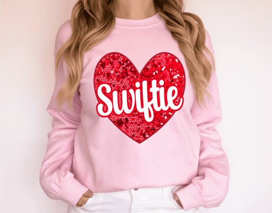 SWIFTIE HEART RED Valentine's DTF TRANSFERS PRINT TO ORDER - Do it yourself Transfers