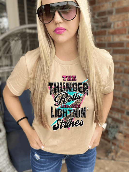 The Thunder rolls and the Lightin strikes Adult size DTF TRANSFERPRINT TO ORDER - Do it yourself Transfers