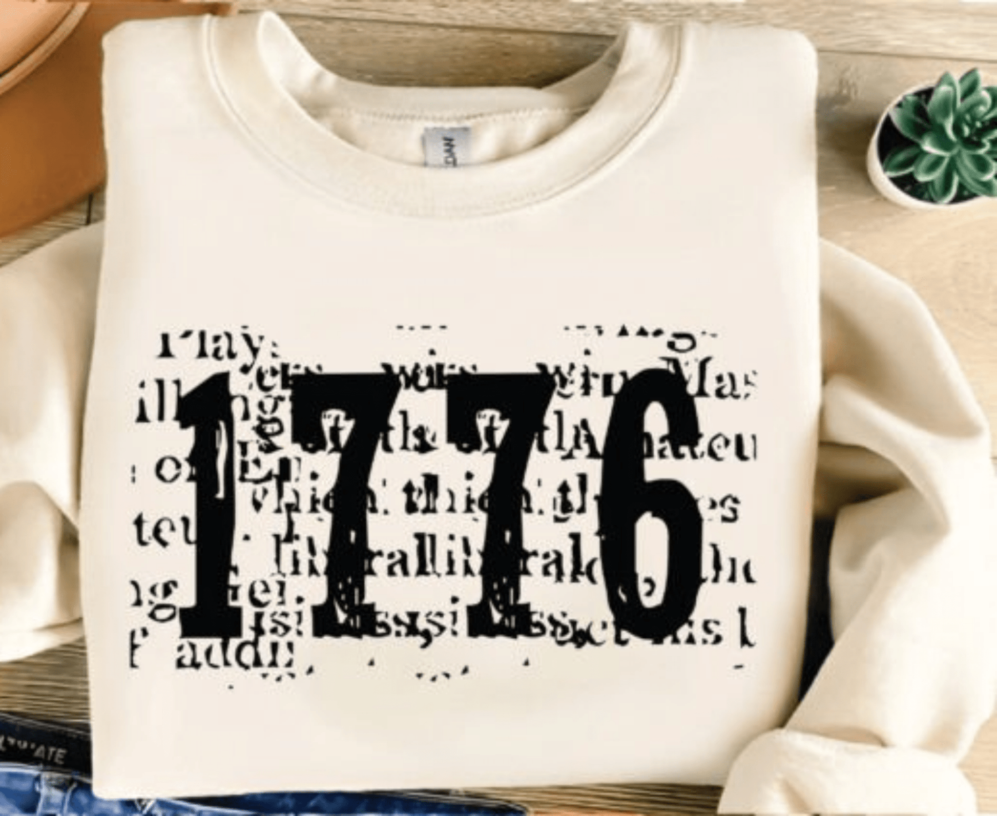 TRANSFER TUESDAY 1776 LETTERS JULY 4TH SINGLE COLOR BLACK Screen Print transfers size ADULT 8X12 - Do it yourself Transfers