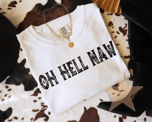 TRANSFER TUESDAY OH HE LL NAW SINGLE COLOR BLACK SCREEN PRINT transfer ADULT 9X12 - Do it yourself Transfers