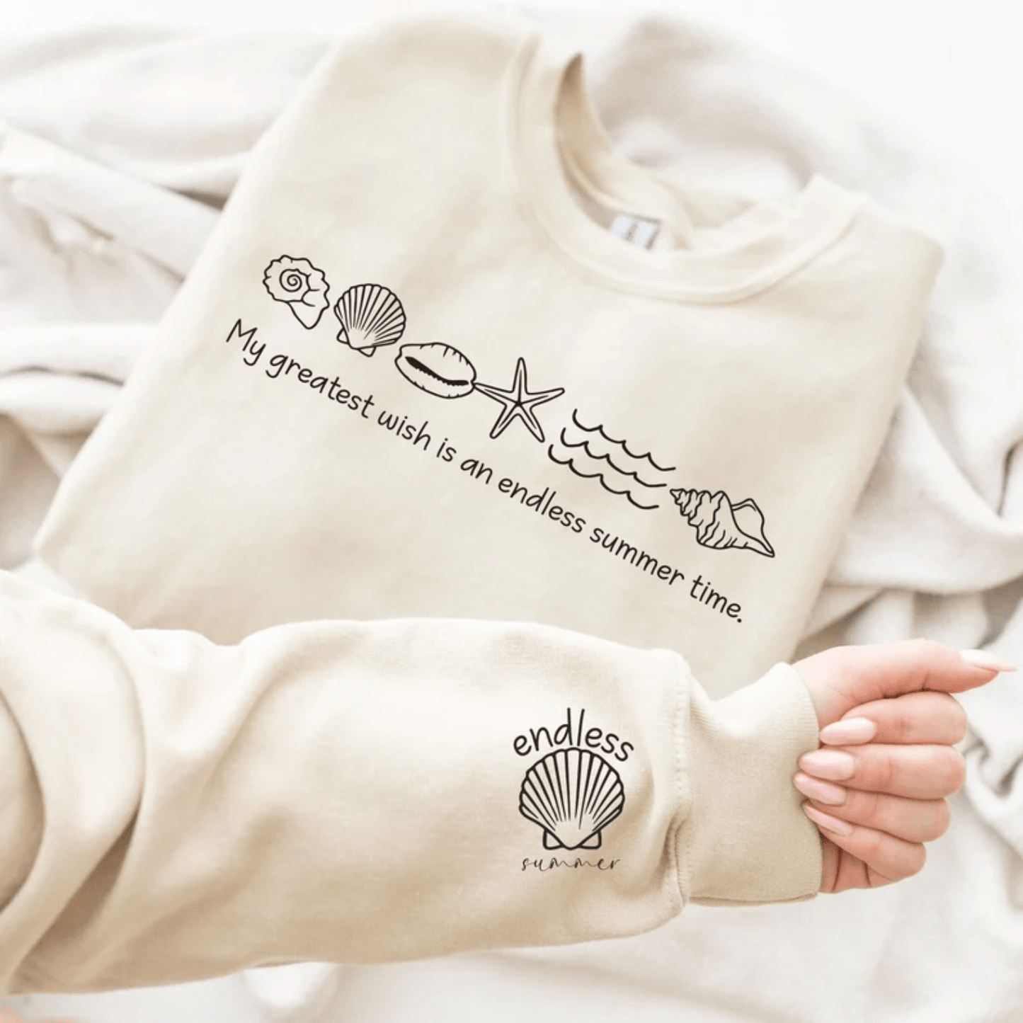 TRANSFER TUESDAY SHIPS FEB 18TH My greatest wish is an endless summer time SINGLE COLOR BLACK Screen Print transfers size ADULT 6X12 SLEEVE POCKET - Do it yourself Transfers