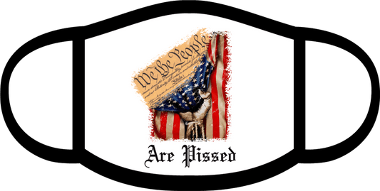 We the people are pissed flag america size 3.1x2.3 DTF TRANSFERPRINT TO ORDER - Do it yourself Transfers