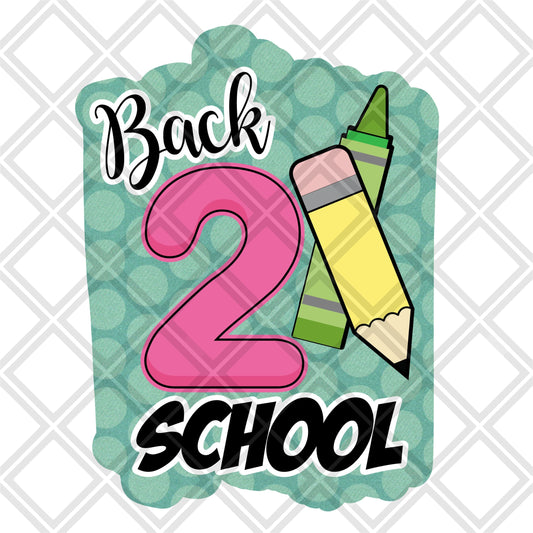 Back two School pencil frame DTF TRANSFERSPRINT TO ORDER