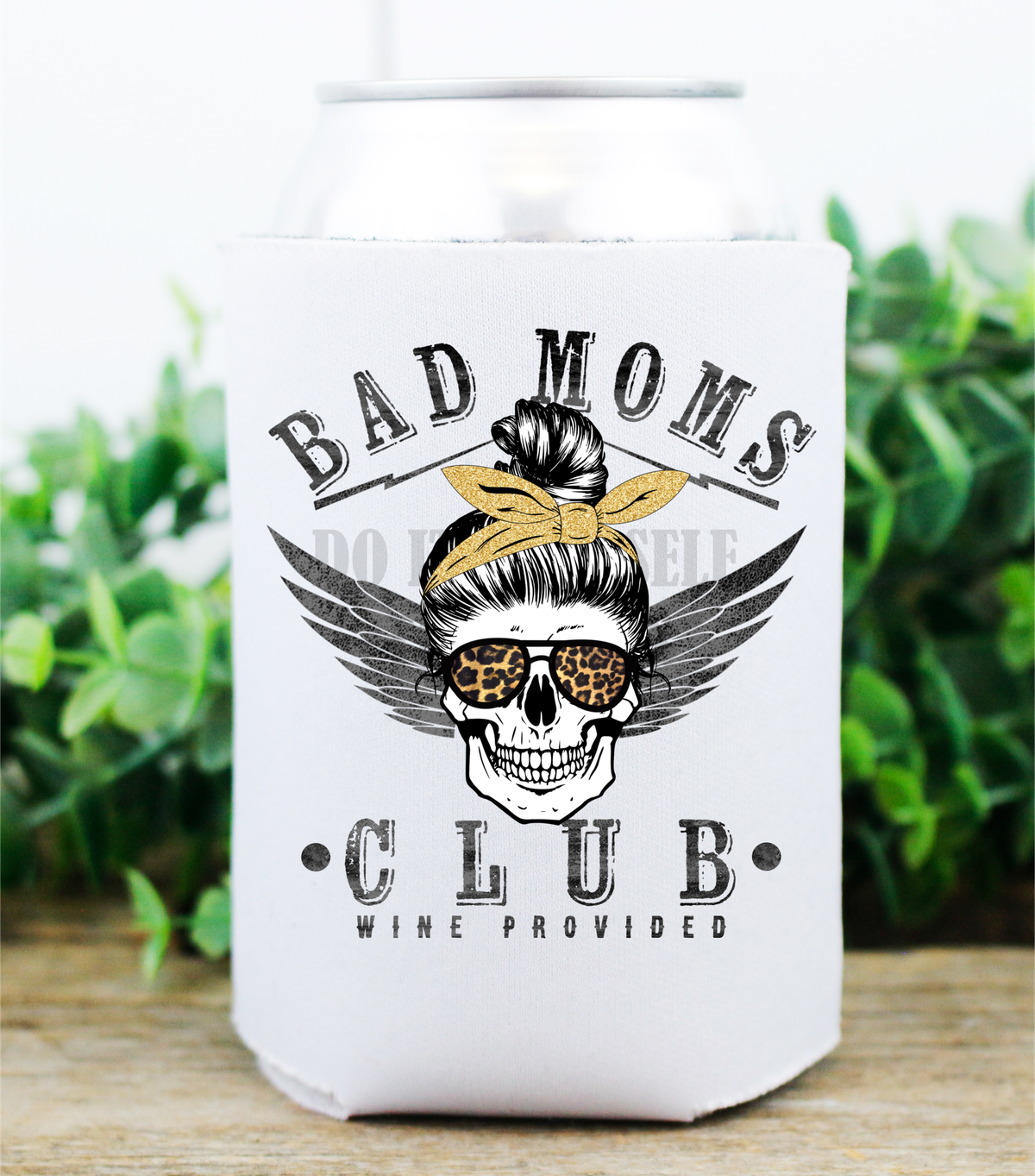 Bad moms club wine provided skull leopard mom bun   / size  DTF TRANSFERPRINT TO ORDER