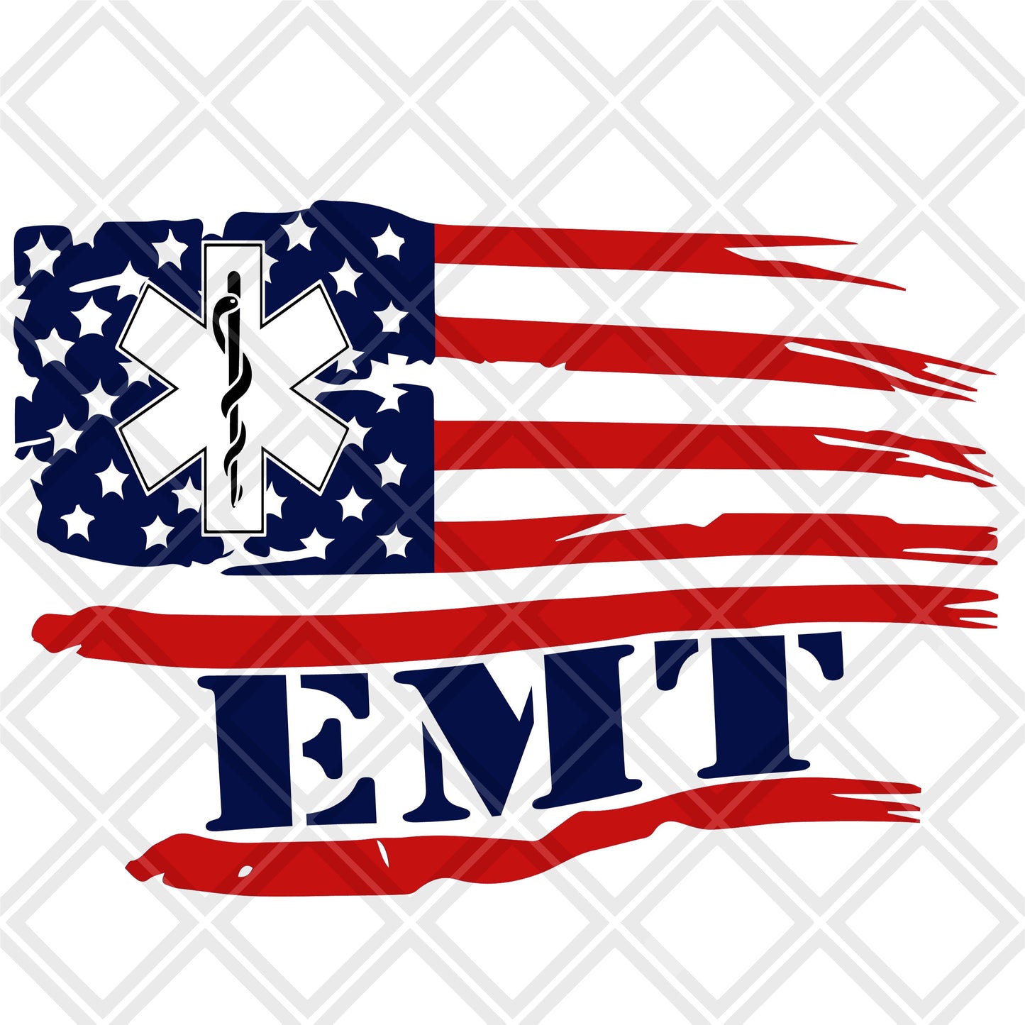 EMT Flag stars png Digital Download Instand Download