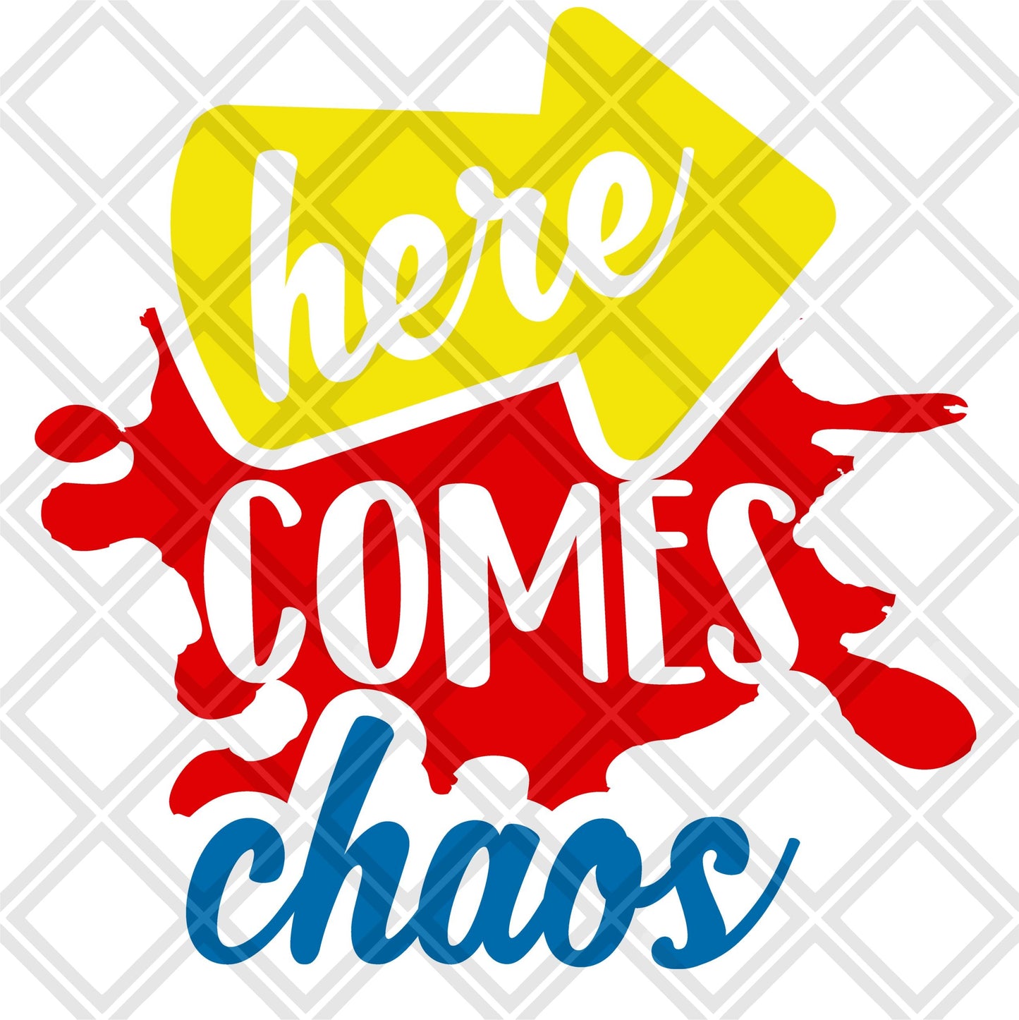 HERE COMES CHAOS NO FRAME Digital Download Instand Download