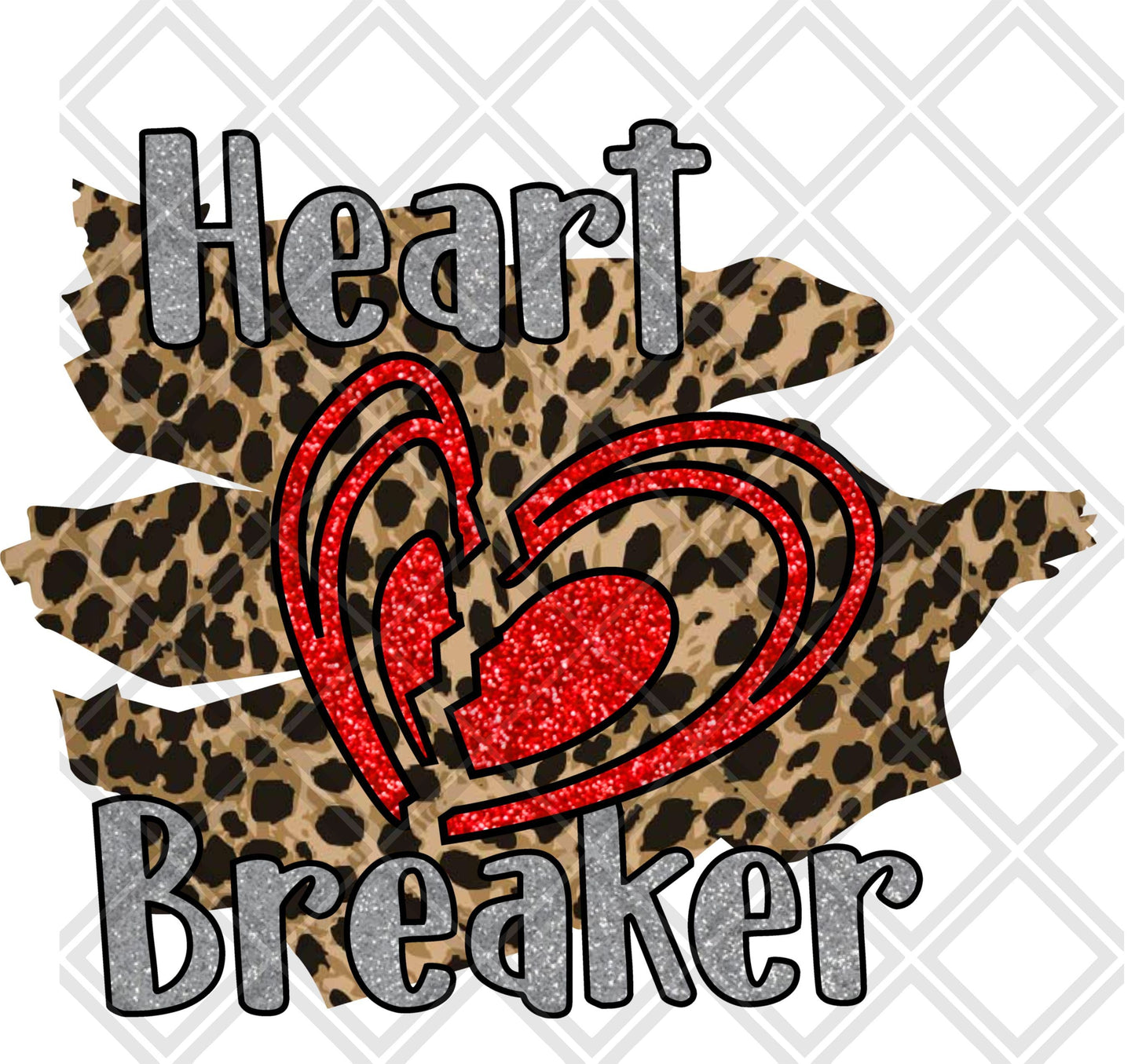 Heart Breaker DTF TRANSFERPRINT TO ORDER