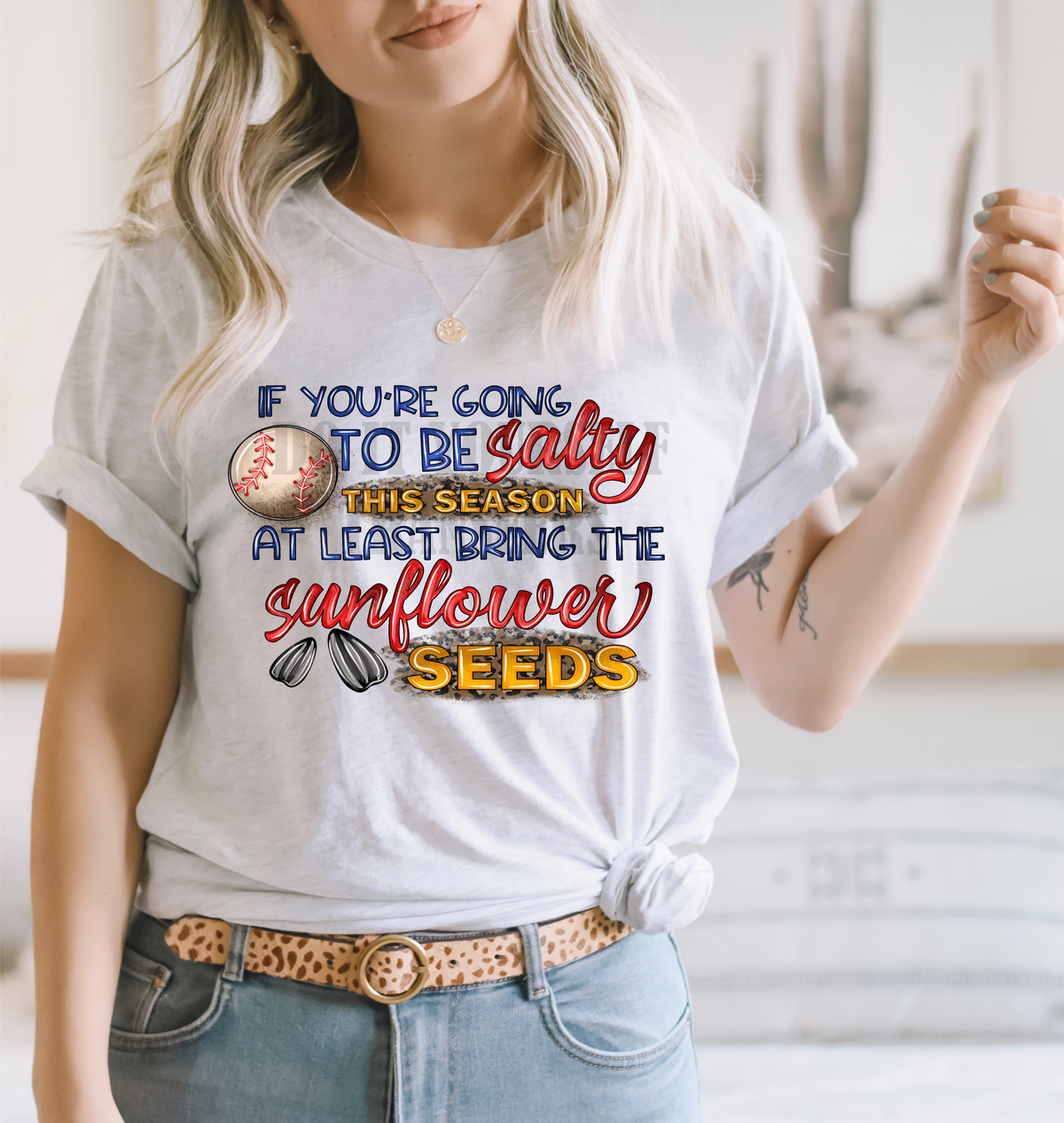 If you're going to be salty this season at least bring the sunflower seeds Baseball  ADULT size .2 DTF TRANSFERPRINT TO ORDER