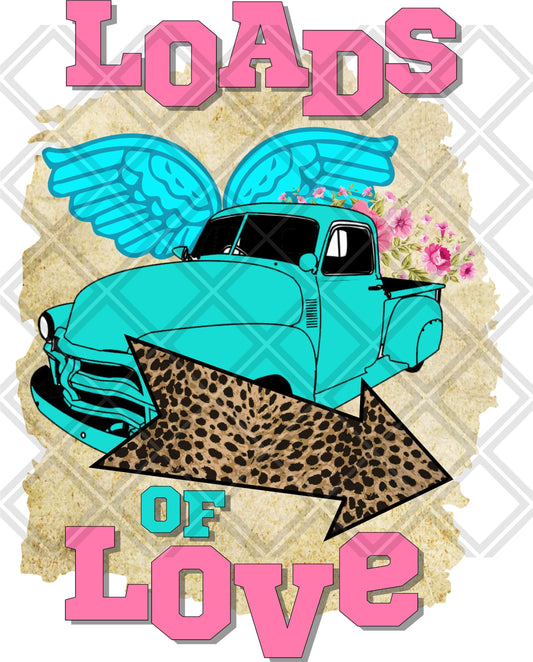 Loads Of The Love Truck DTF TRANSFERPRINT TO ORDER