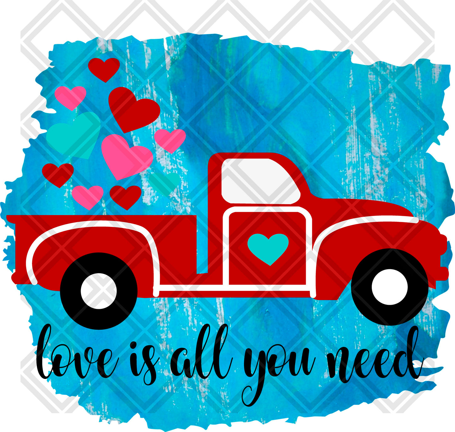 Love is ALL you need truck frame multi 2 png Digital Download Instand Download