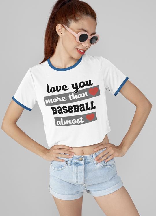 Love you more than baseball almost no frame png Digital Download Instand Download