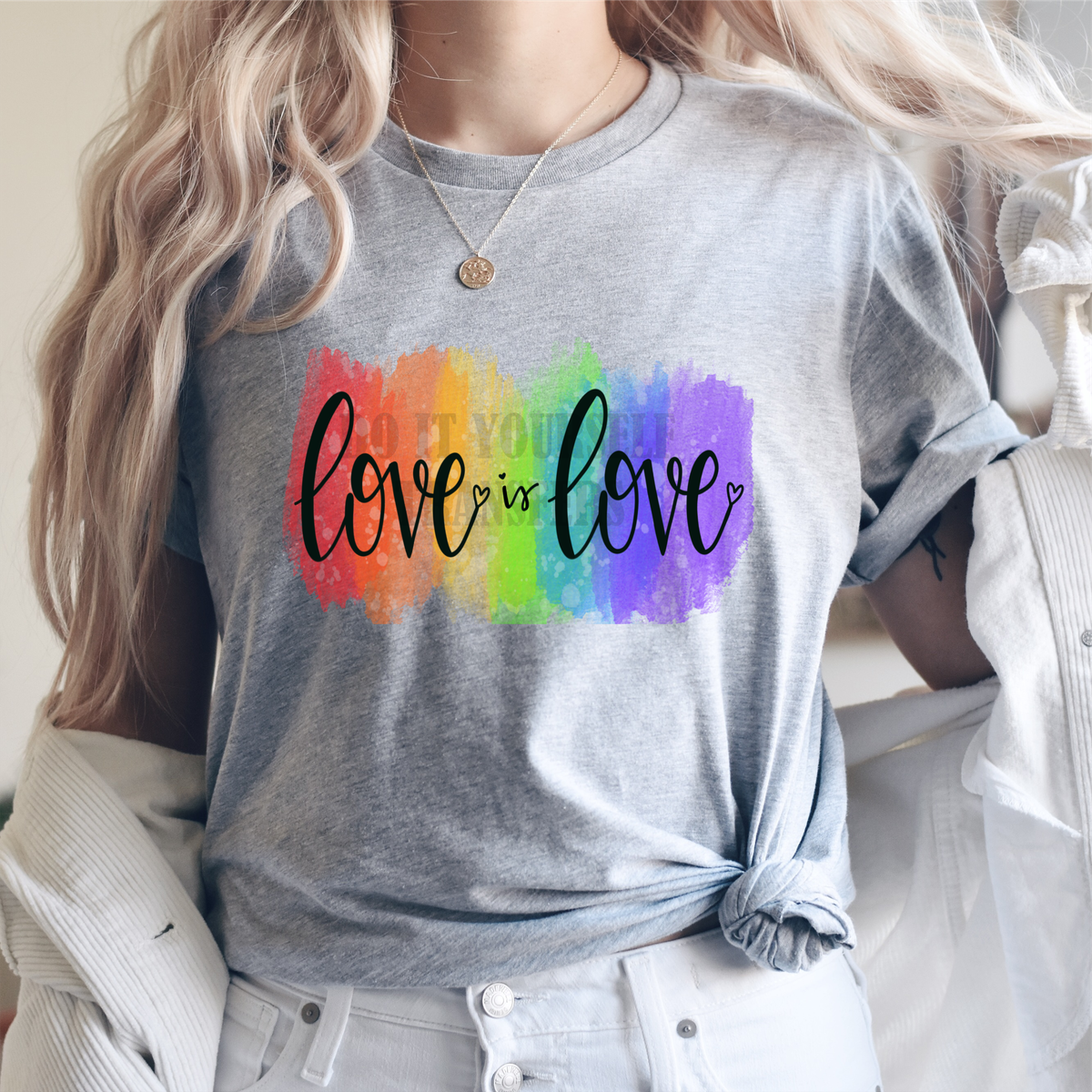 Love is Love rainbow  size ADULT 7.2x12 DTF TRANSFERPRINT TO ORDER