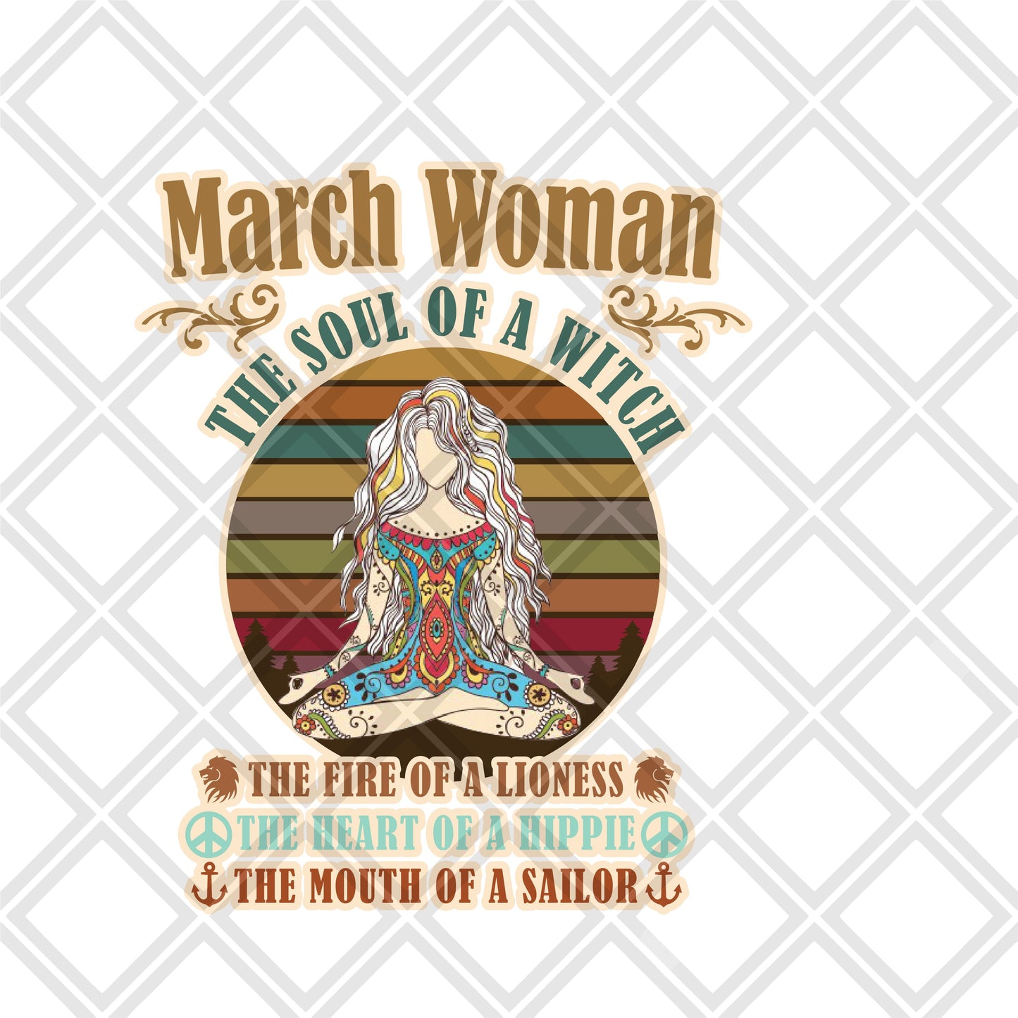 March woman Digital Download Instand Download