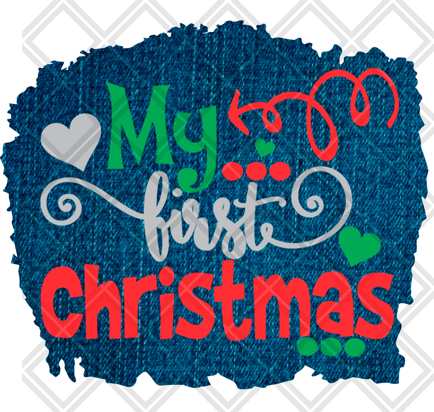 MY FIRST CHRISTMAS ARROW png Digital Download Instand Download