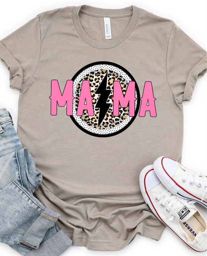 Mama leopard  adult size  DTF TRANSFERPRINT TO ORDER