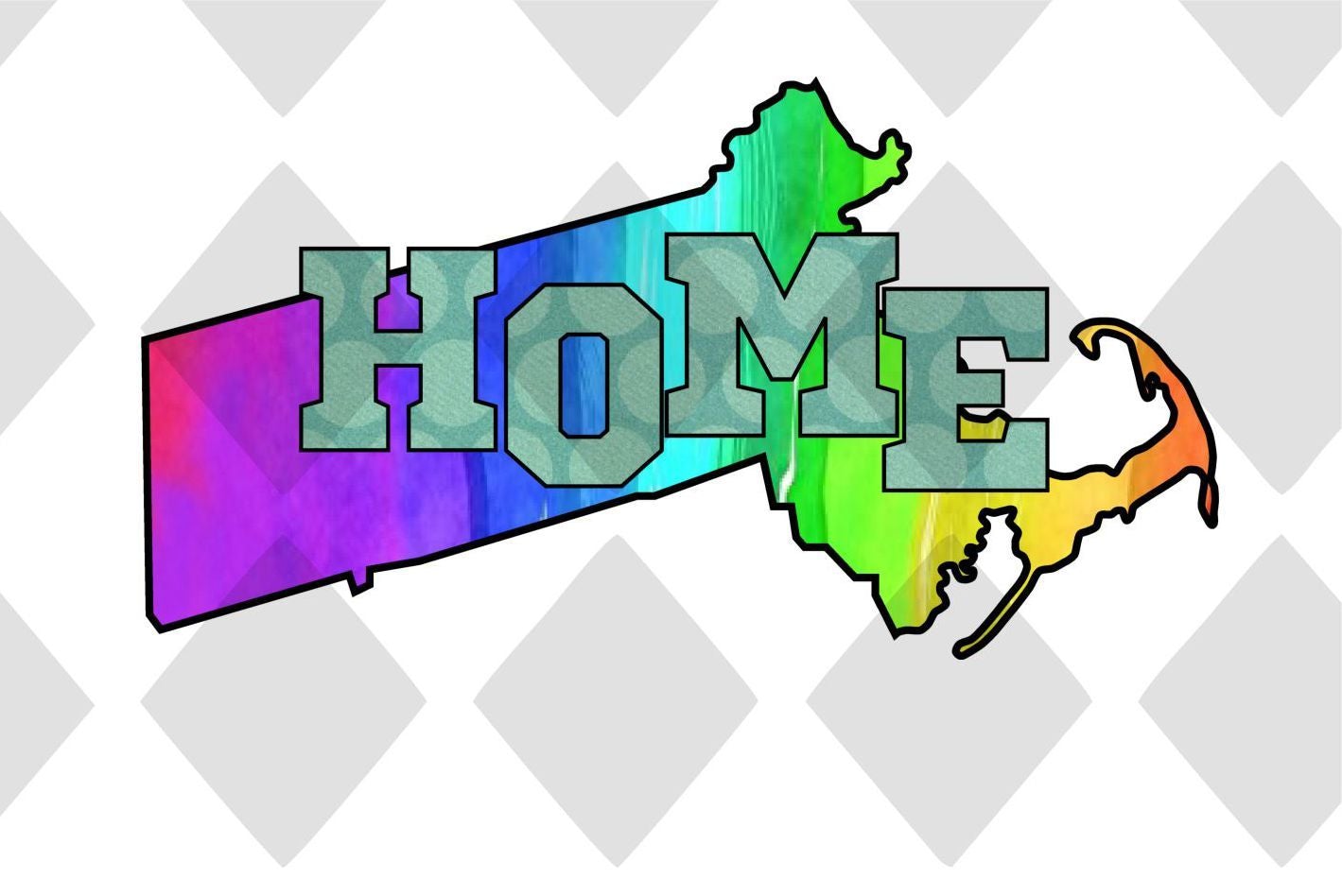 Massachusetts State Home DTF TRANSFERPRINT TO ORDER