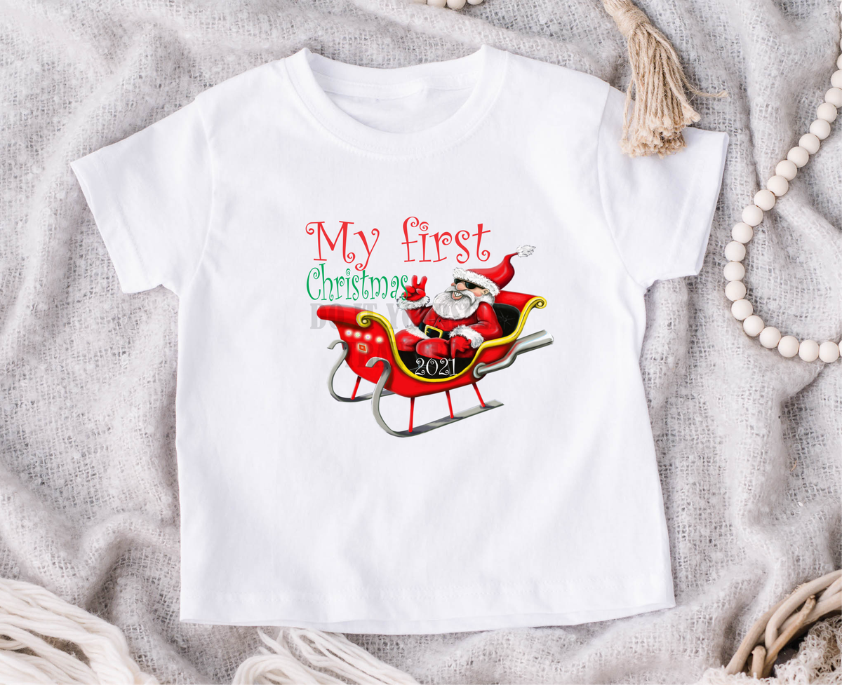 My first Christmas 5..4  size infant DTF TRANSFERPRINT TO ORDER