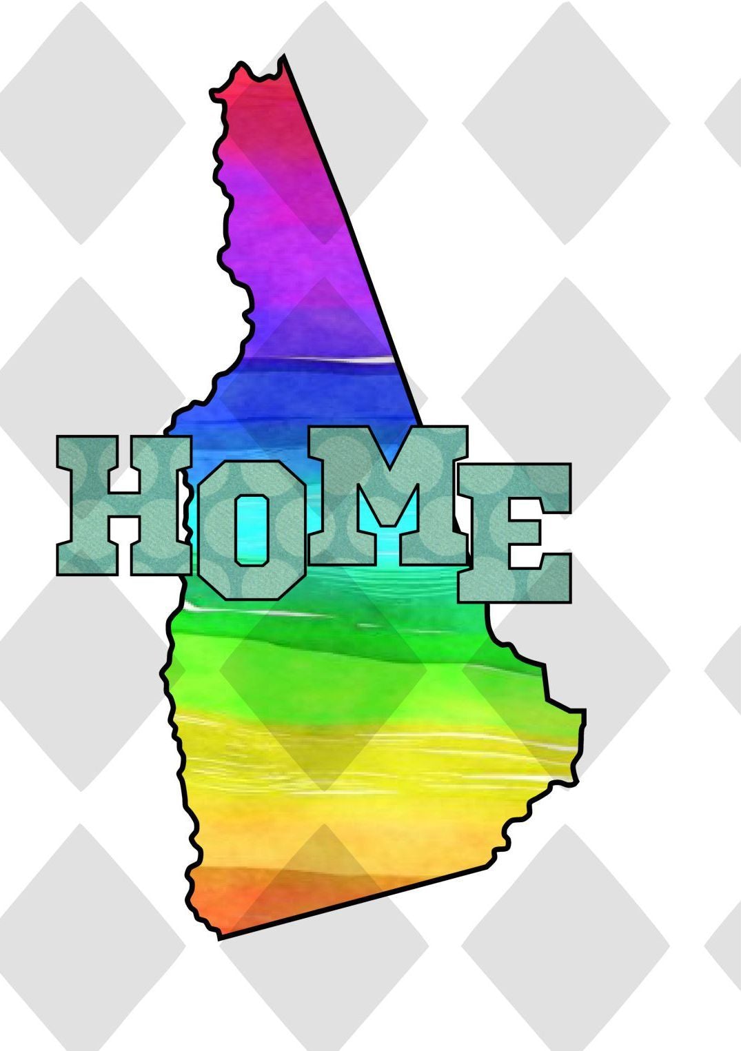 New Hampshire State Home DTF TRANSFERPRINT TO ORDER