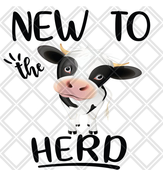 New to the Herd Boy cow DTF TRANSFERPRINT TO ORDER