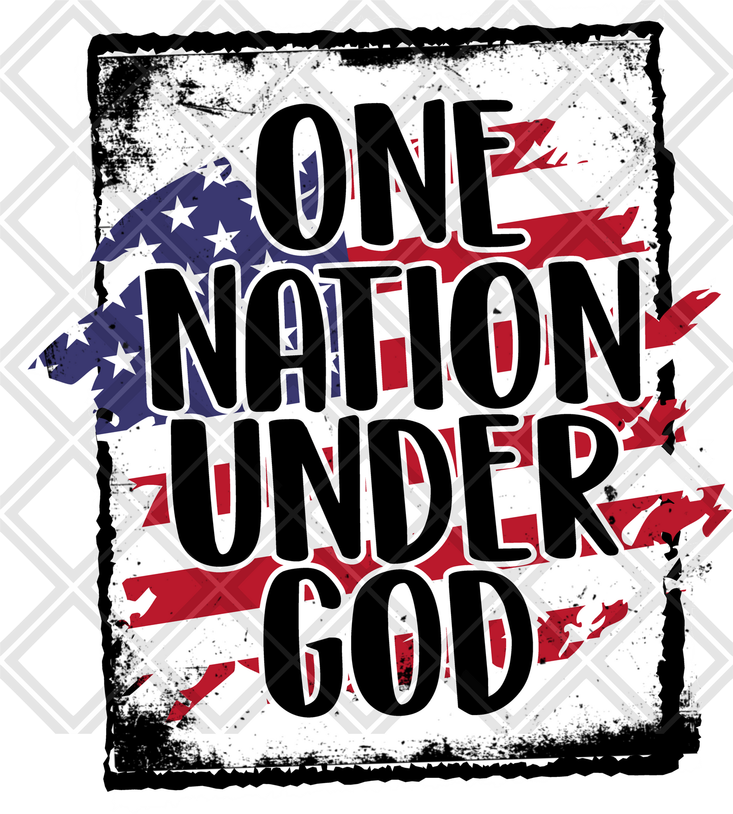 ONE NATION UNDER GOD png Digital Download Instand Download