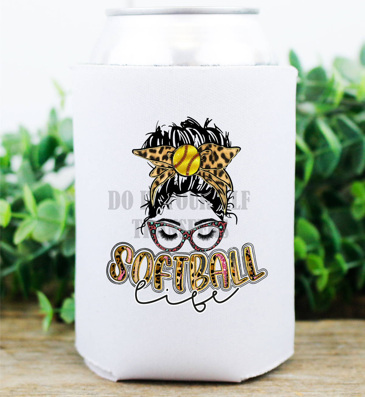 Softball Life mom bun glasses sports  / size 3.2x2.7 DTF TRANSFERPRINT TO ORDER