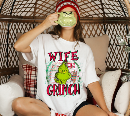WIFE of a GREEN MAN Christmas  size  DTF TRANSFERPRINT TO ORDER