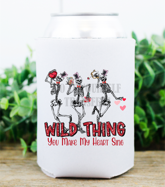 WILD THING you make my heart sing Skulls Heart Valentine's Day cupid  / size  DTF TRANSFERPRINT TO ORDER