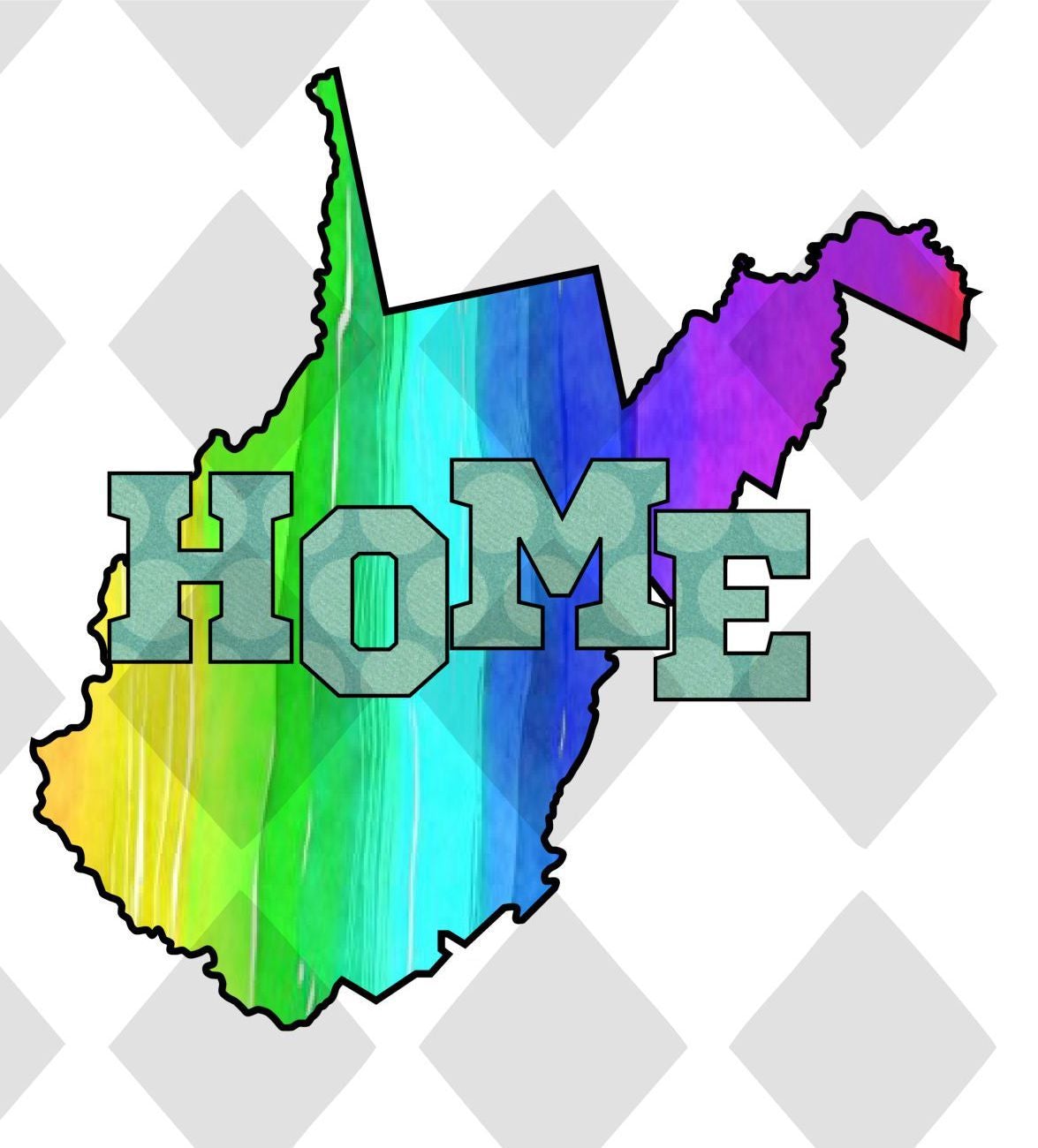 West Virginia State Home DTF TRANSFERPRINT TO ORDER