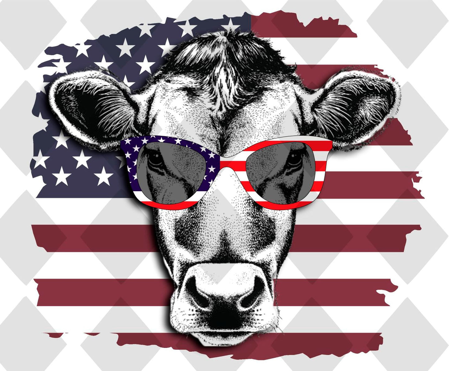 america cow FRAME png Digital Download Instand Download
