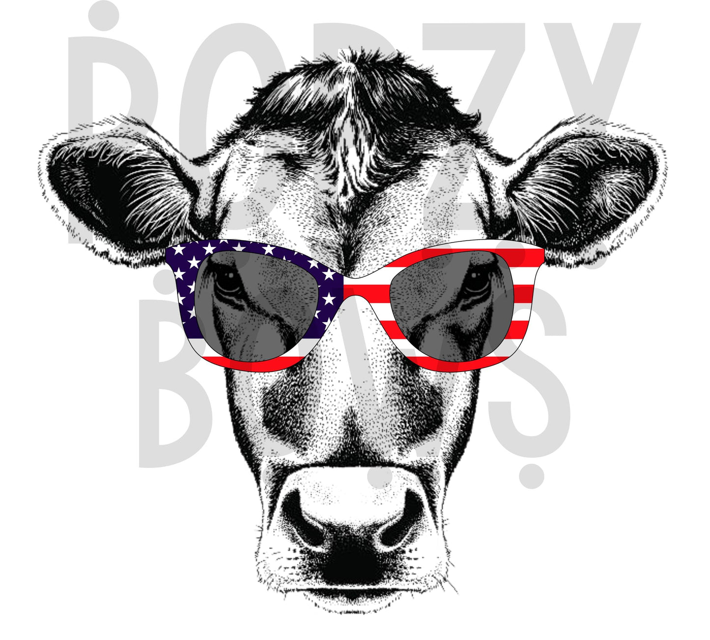 america cow png Digital Download Instand Download