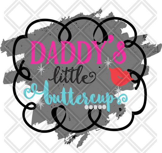 daddy's little buttercup Digital Download Instand Download