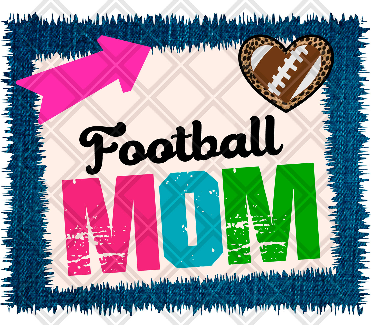 football mom frame arrow Digital Download Instand Download