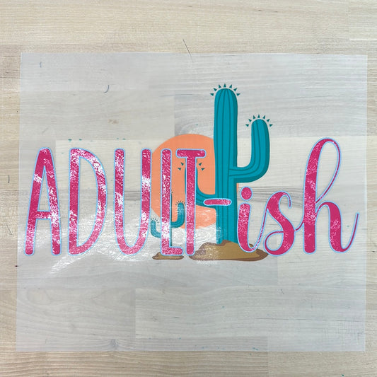 adult-ish cactus   size ADULT  DTF TRANSFERPRINT TO ORDER