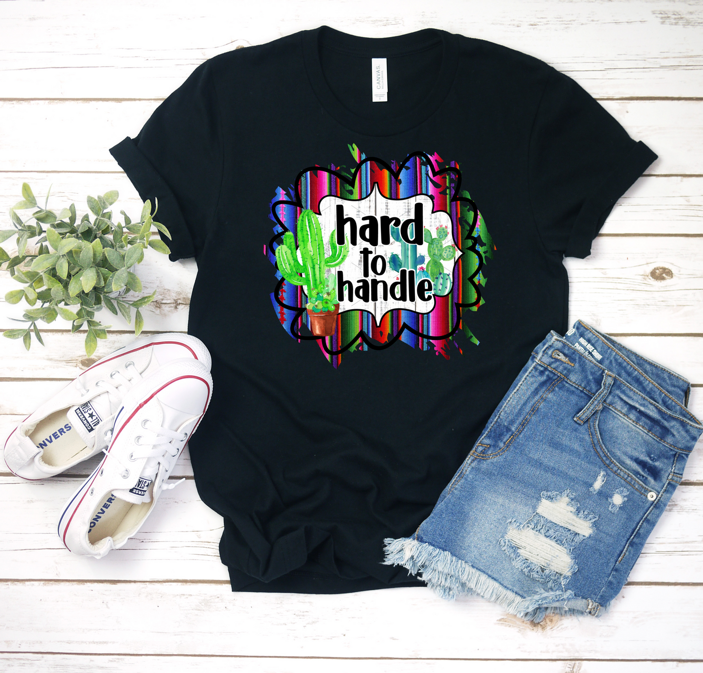 Hard to handle cactus frame DTF TRANSFERPRINT TO ORDER