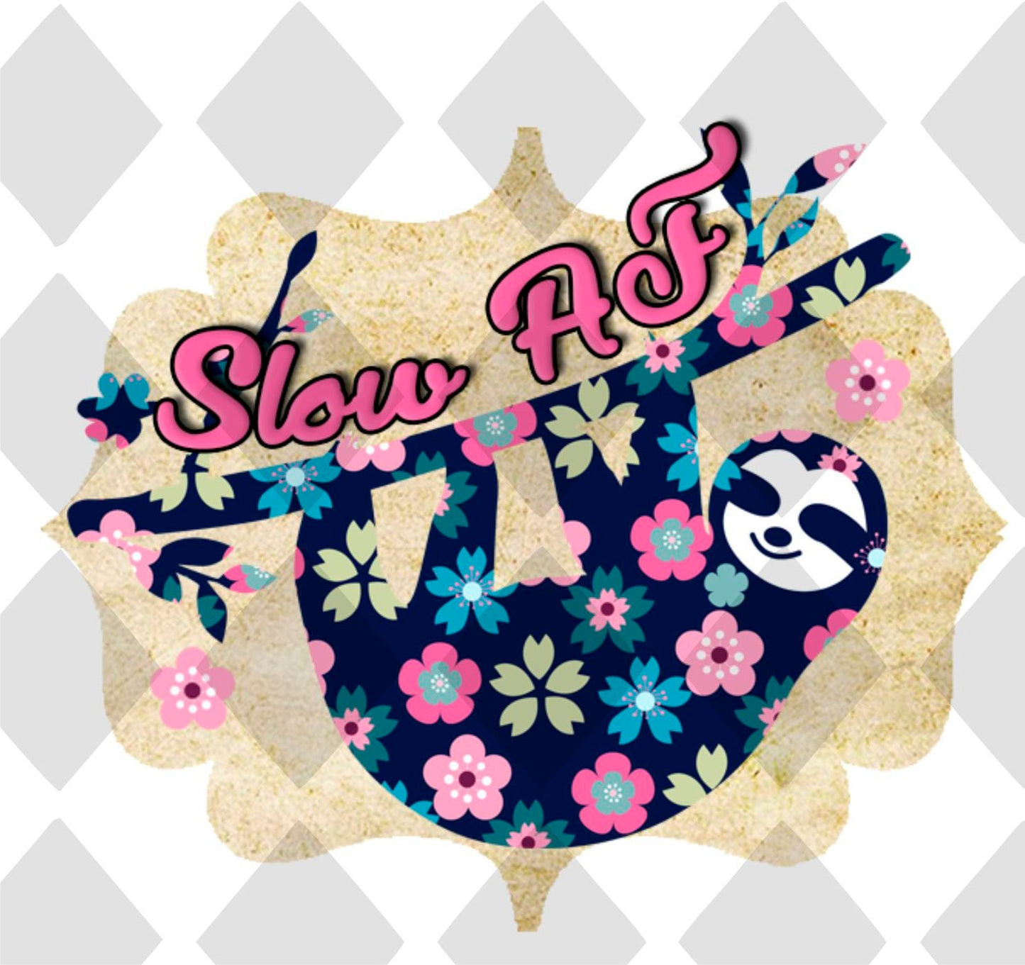 slow af sloth png Digital Download Instand Download