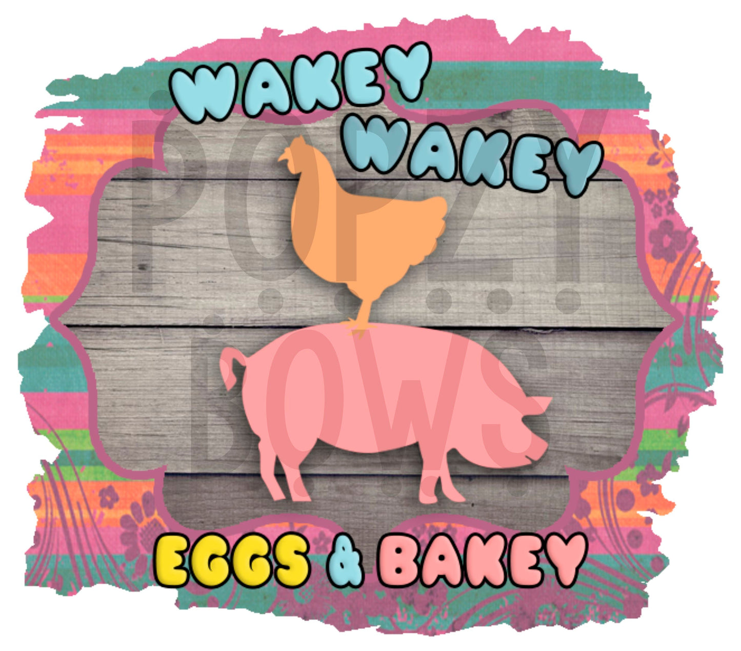 wakey wake eggs and bakey png Digital Download Instand Download